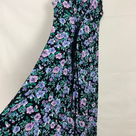 Vintage E.D. Michaels Dress Womens Small Floral Maxi Fairy Grunge Event Romantic - Picture 11 of 13